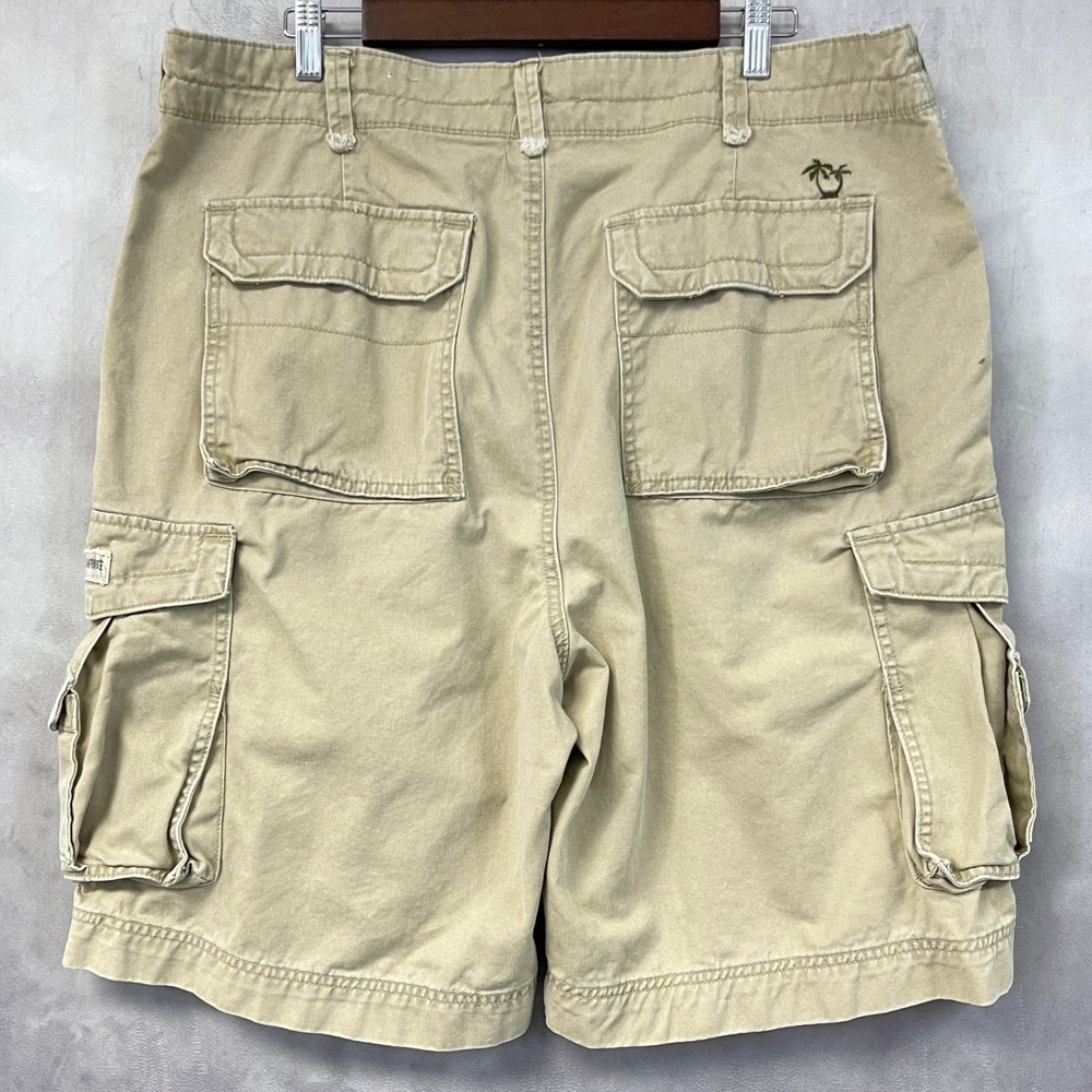 Y2K Unionbay Cargo Shorts Mens 38 Cotton Twin Palm Skater Gorpcore Street Retro - Picture 2 of 16